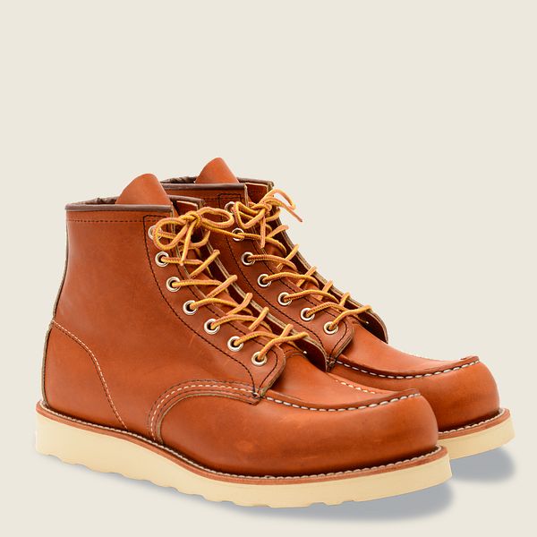 レッド ウィング(Red Wing) Classic Moc - 6インチのレガシーレザー ブーツ メンズ Oro JP01479